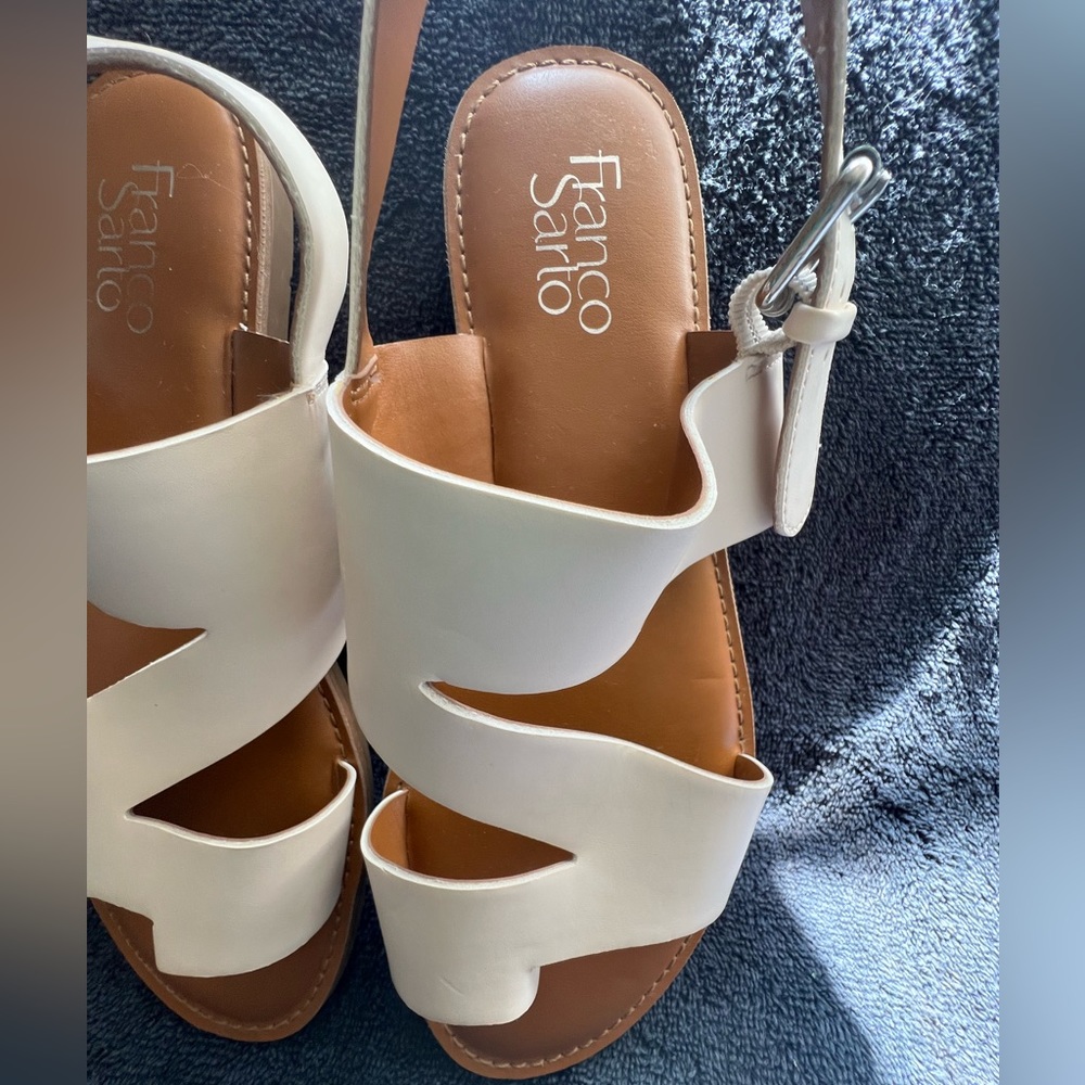 Franco Sarto Women's Jax Sandal, Cream, Size 9 - Picture 3 of 9